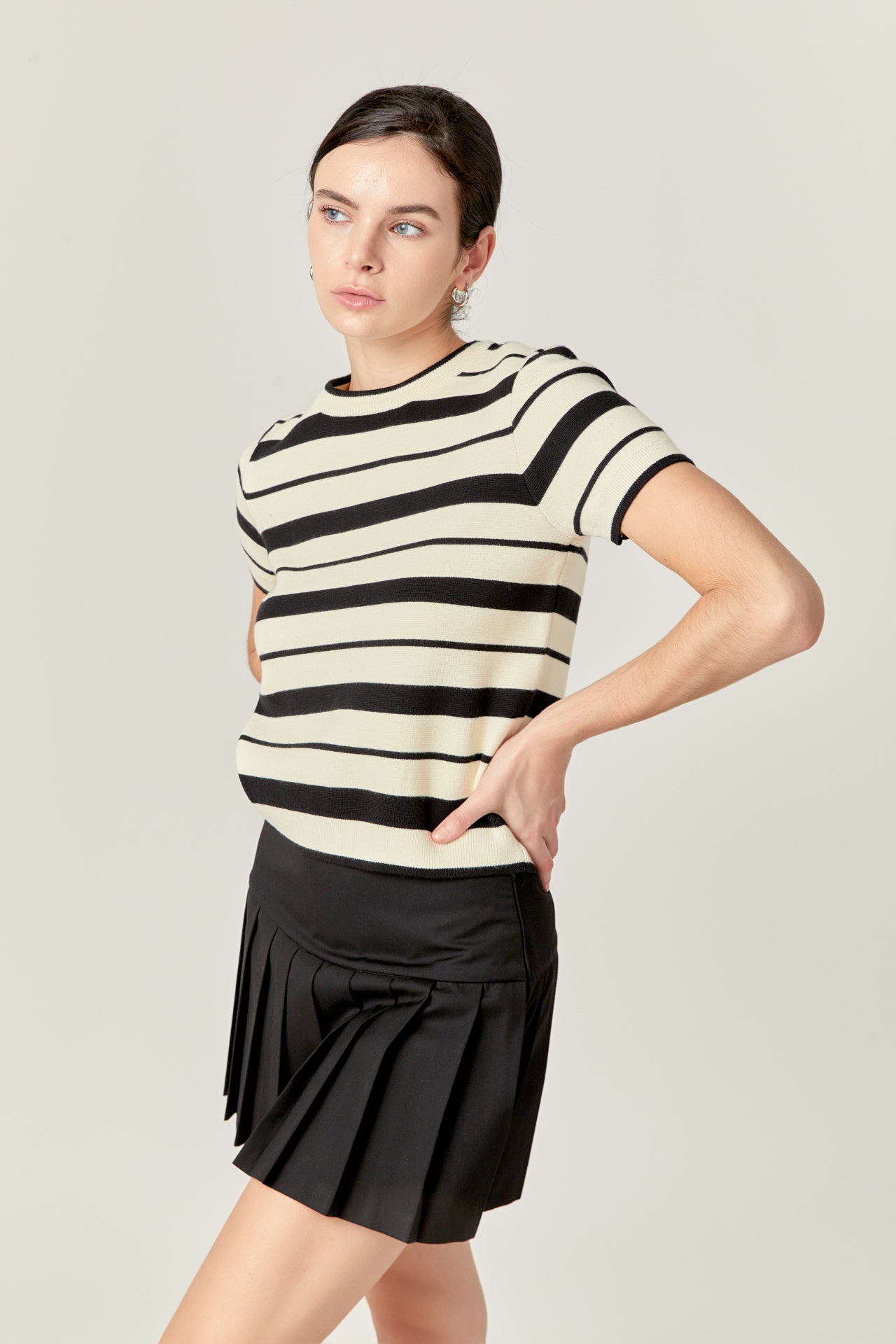 ENGLISH FACTORY - English Factory - Stripe Knit Top - TOPS available at Objectrare