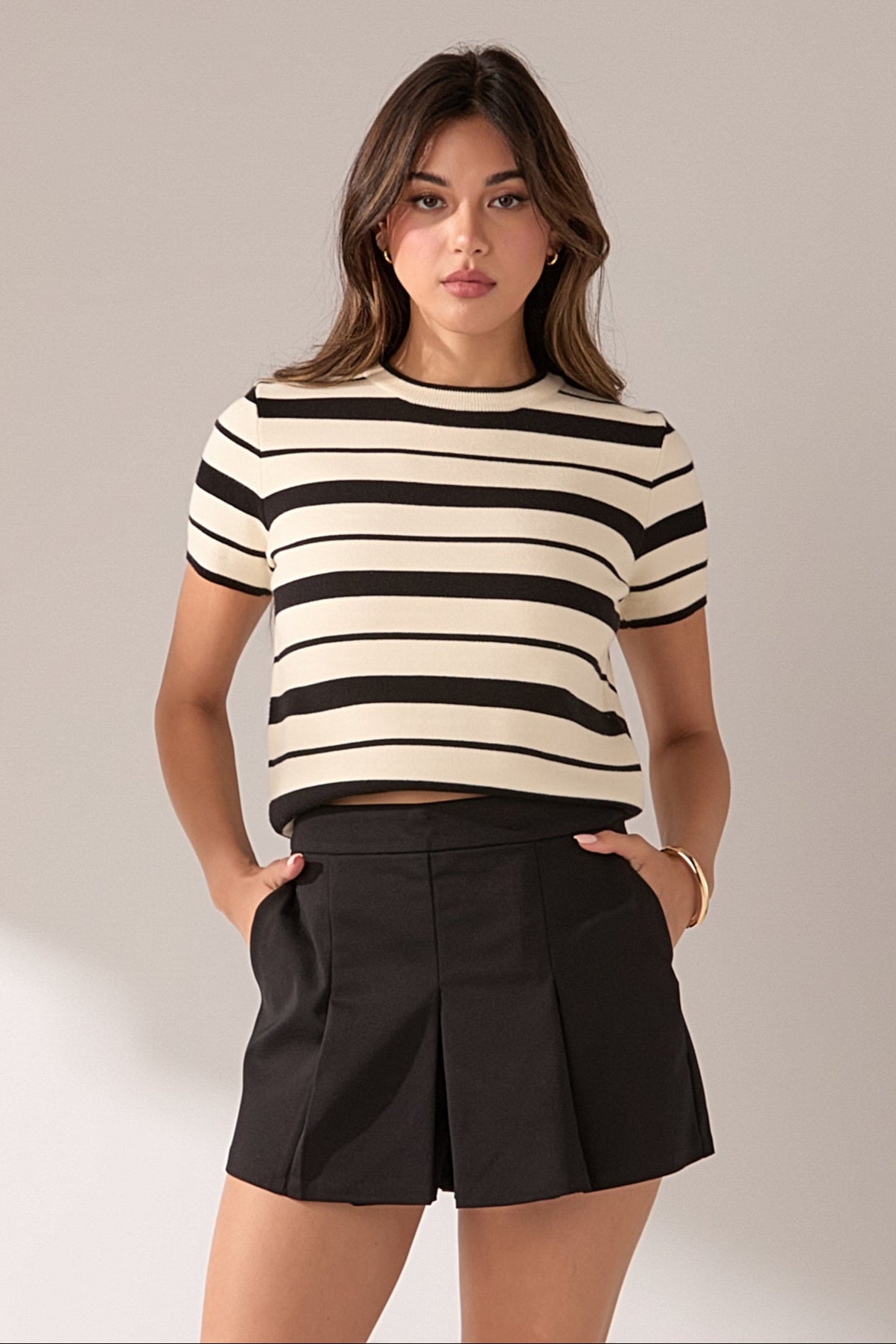 ENGLISH FACTORY - Stripe Knit - TOPS available at Objectrare