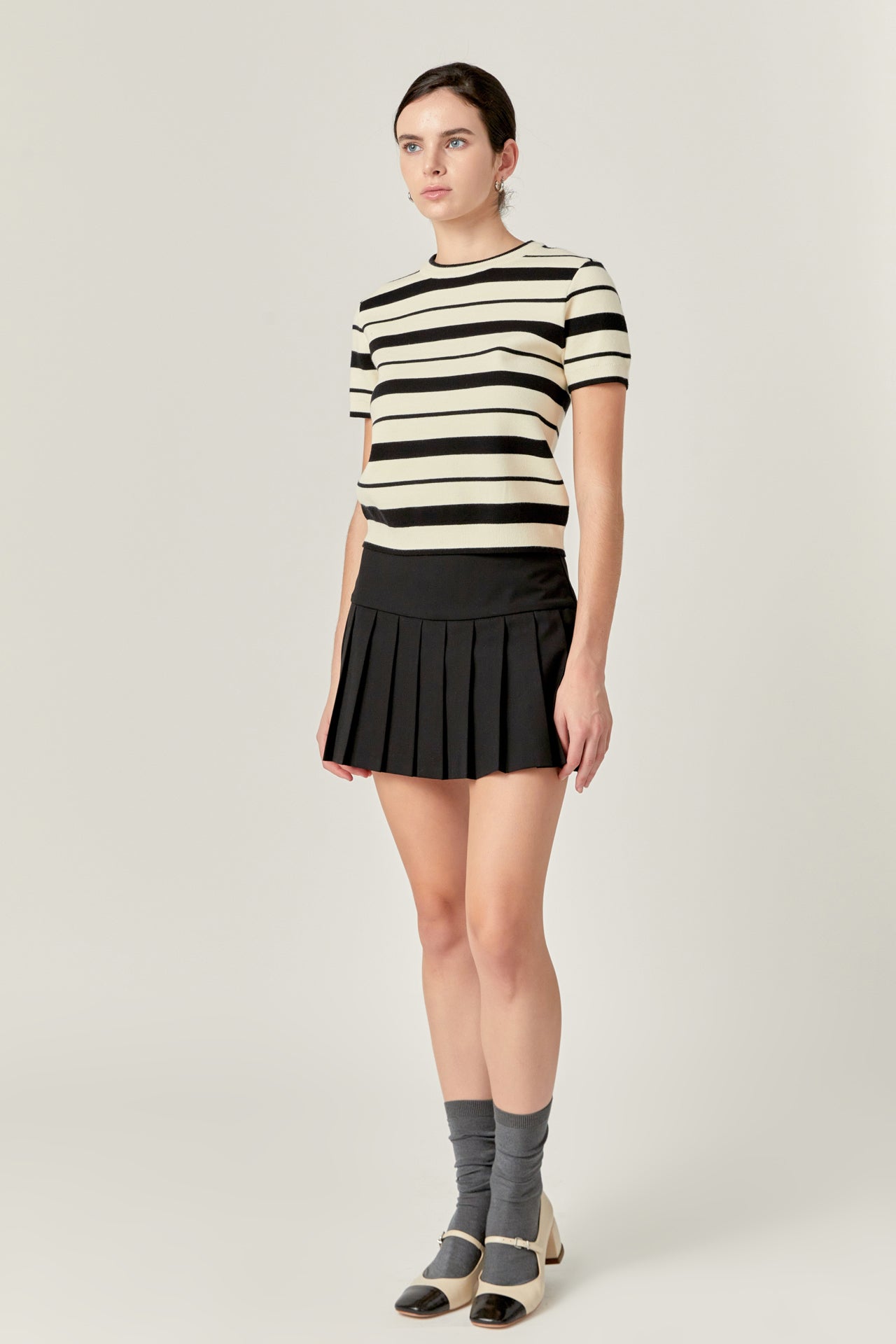 ENGLISH FACTORY - English Factory - Stripe Knit Top - TOPS available at Objectrare