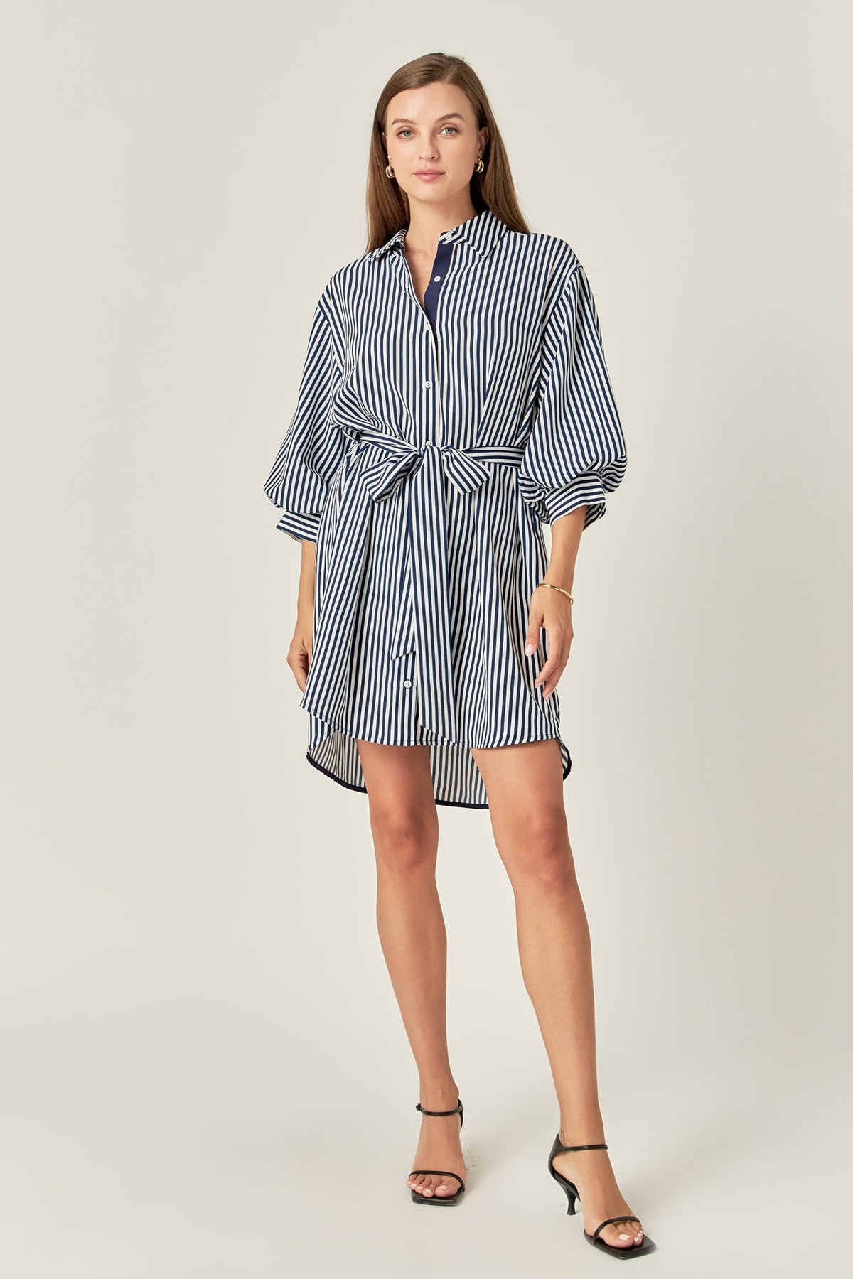 ENGLISH FACTORY - Stripe Shirt Mini Dress - DRESSES available at Objectrare