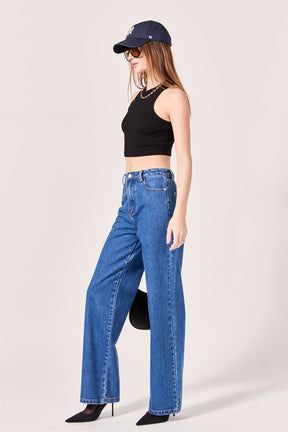 ENGLISH FACTORY - Embroidered Bow Denim - PANTS available at Objectrare