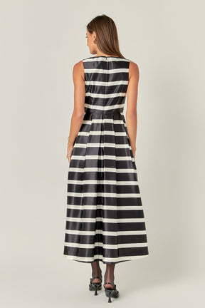 ENGLISH FACTORY - English Factory - Stripe Midi Dress - DRESSES available at Objectrare