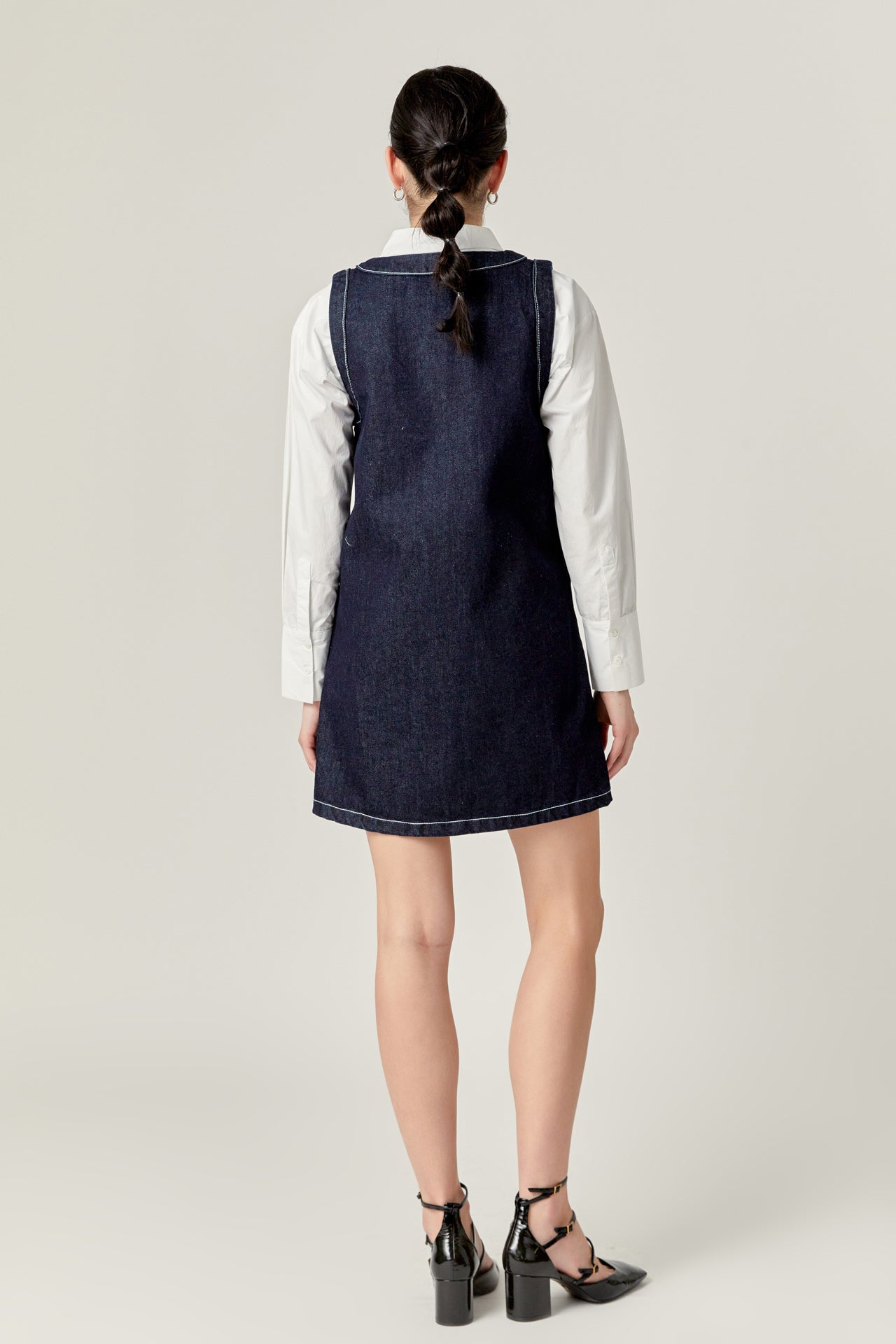 ENGLISH FACTORY - Denim Mini Dress - DRESSES available at Objectrare