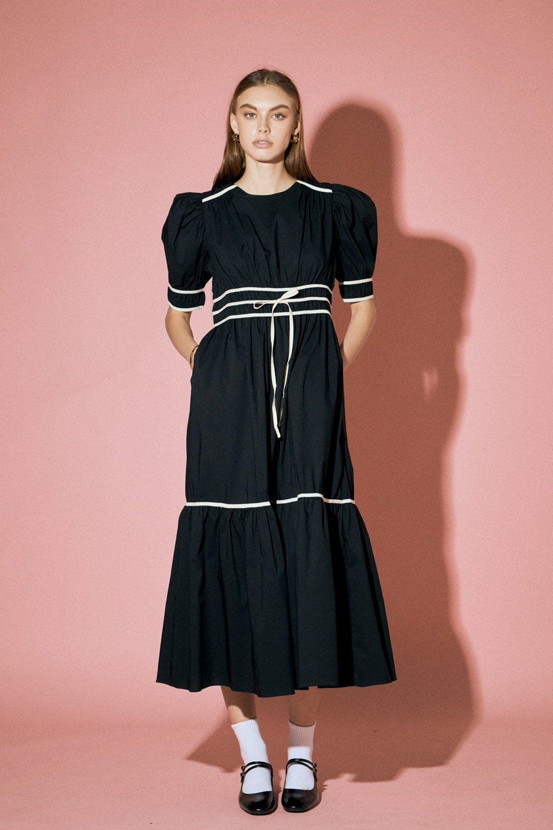 ENGLISH FACTORY - Bow Midi Dress - DRESSES available at Objectrare