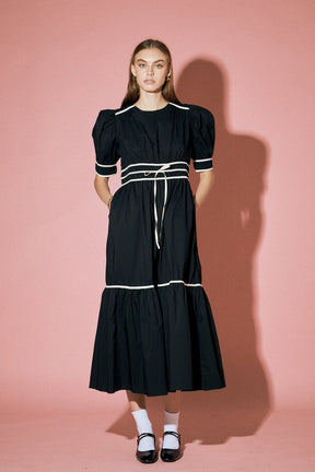 ENGLISH FACTORY - Bow Midi Dress - DRESSES available at Objectrare