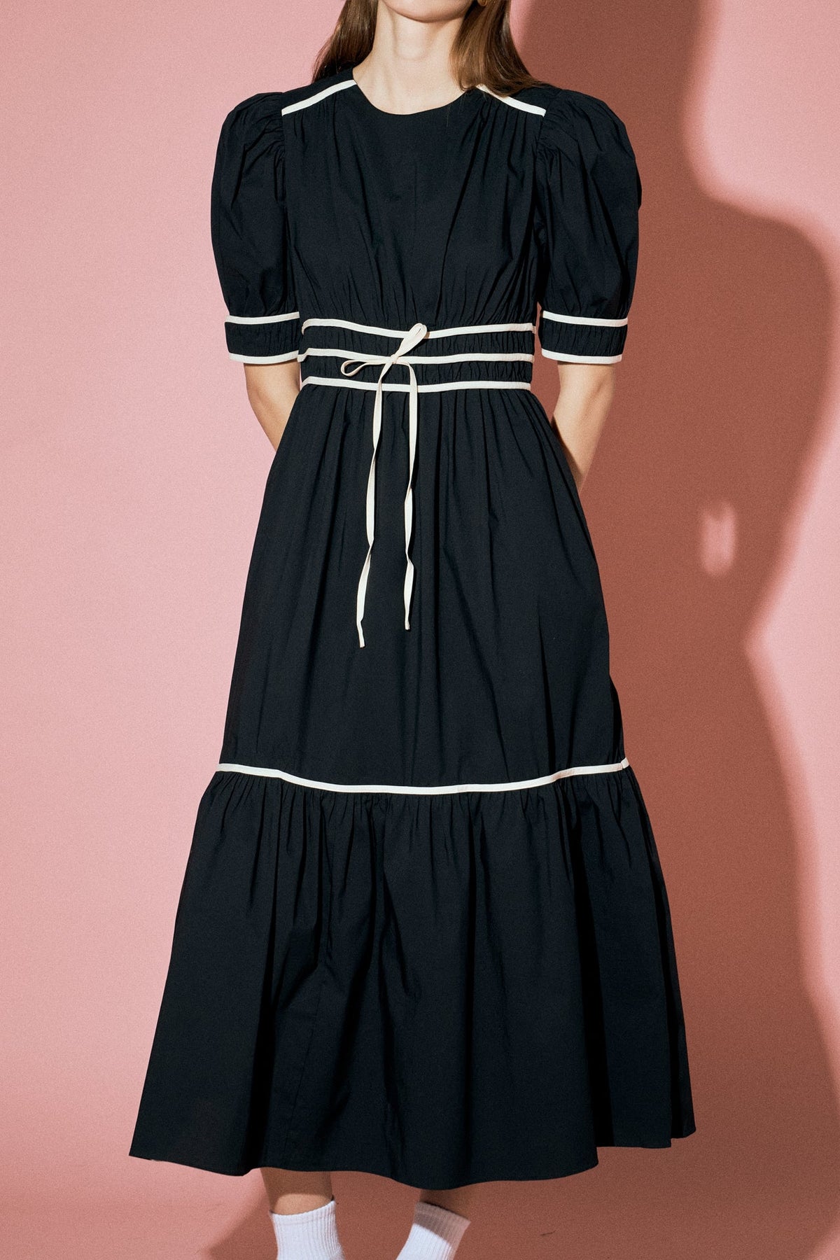 ENGLISH FACTORY - Bow Midi Dress - DRESSES available at Objectrare
