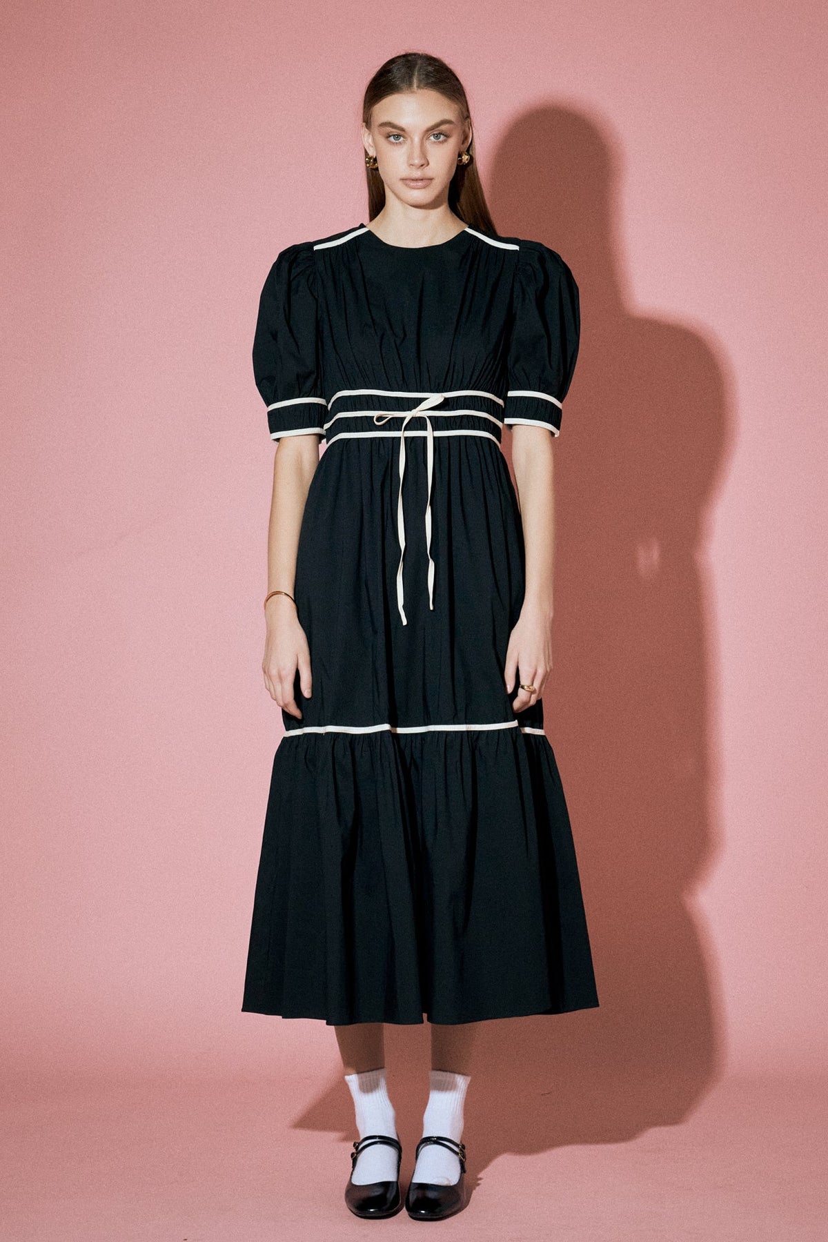 ENGLISH FACTORY - Bow Midi Dress - DRESSES available at Objectrare