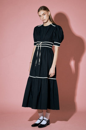 ENGLISH FACTORY - Bow Midi Dress - DRESSES available at Objectrare