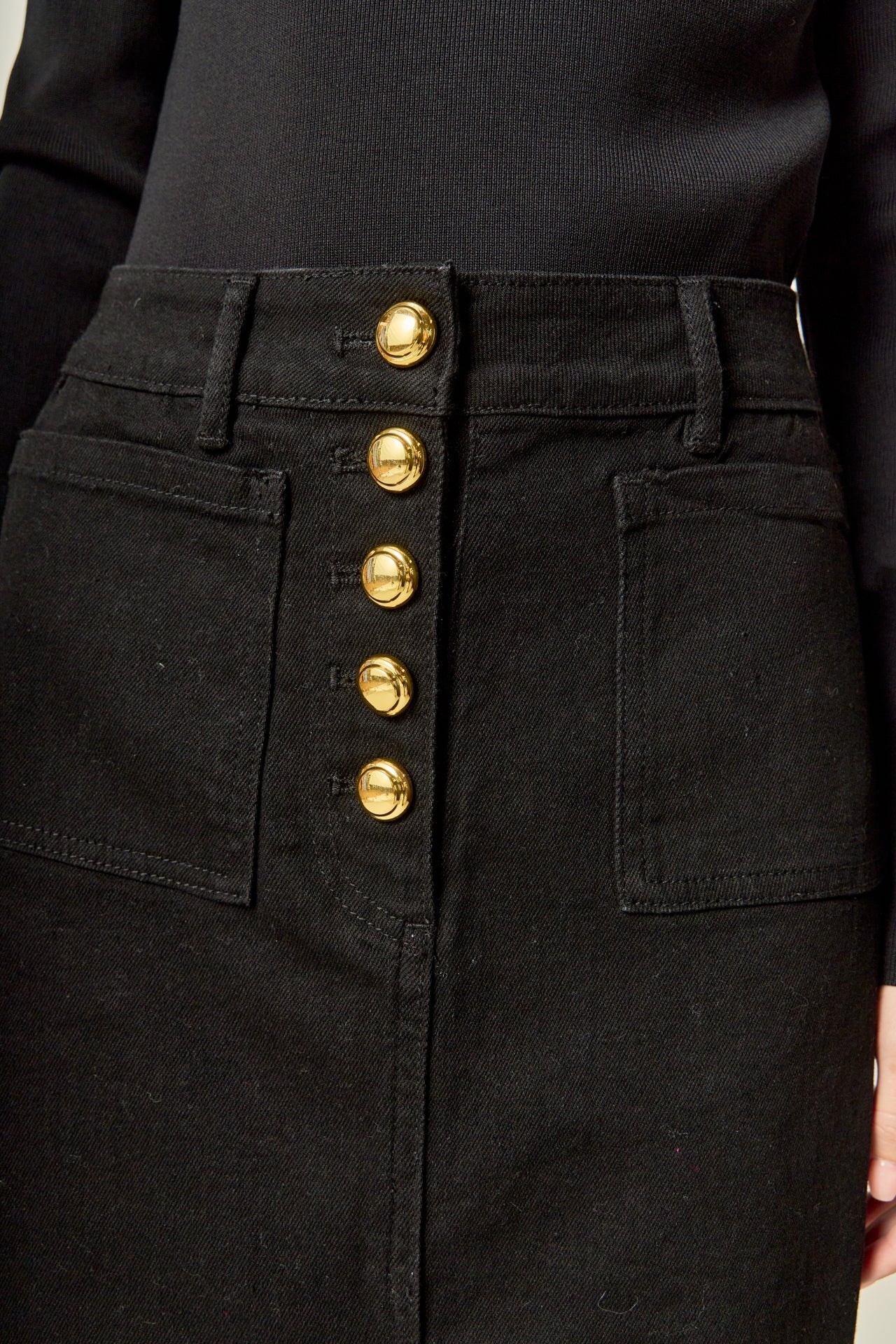 ENGLISH FACTORY - Denim Maxi Skirt - SKIRTS available at Objectrare