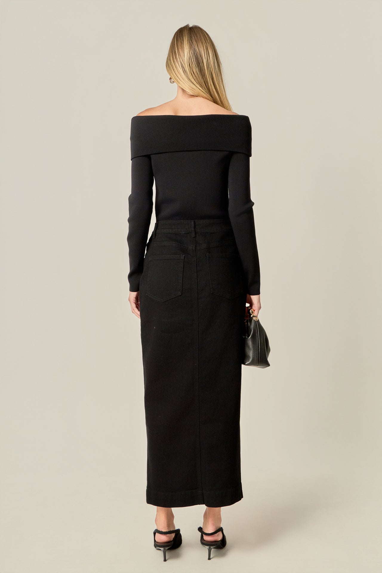 ENGLISH FACTORY - Denim Maxi Skirt - SKIRTS available at Objectrare