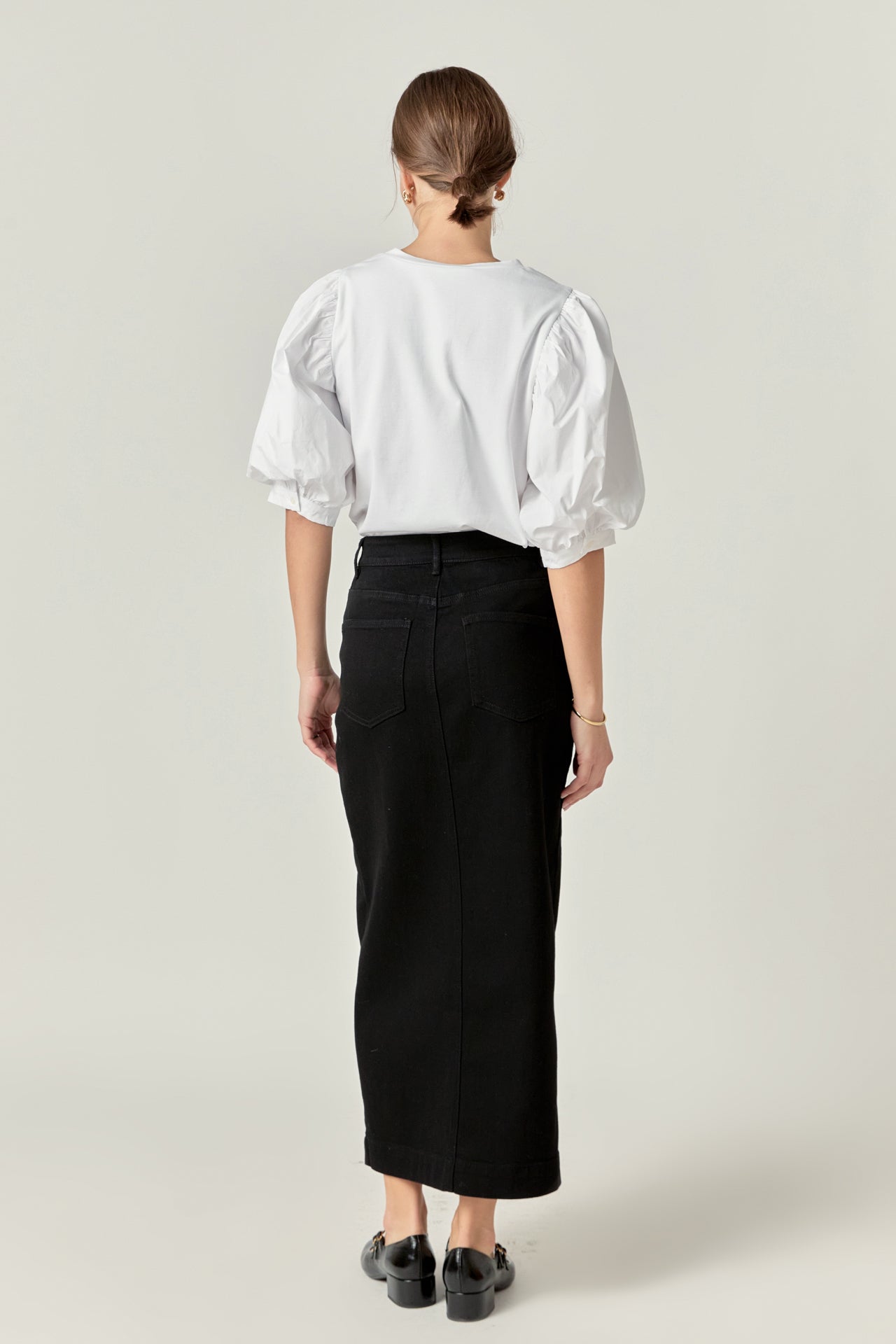 ENGLISH FACTORY - Denim Maxi Skirt - SKIRTS available at Objectrare