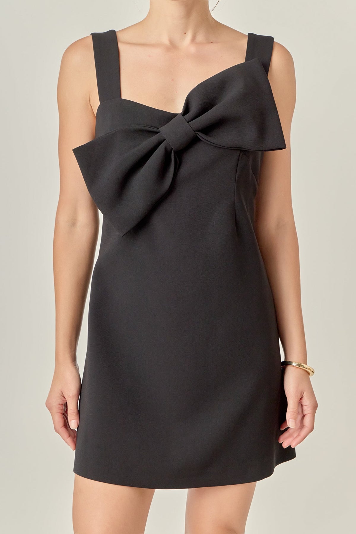 ENGLISH FACTORY - Bow Sleeveless Mini Dress - DRESSES available at Objectrare