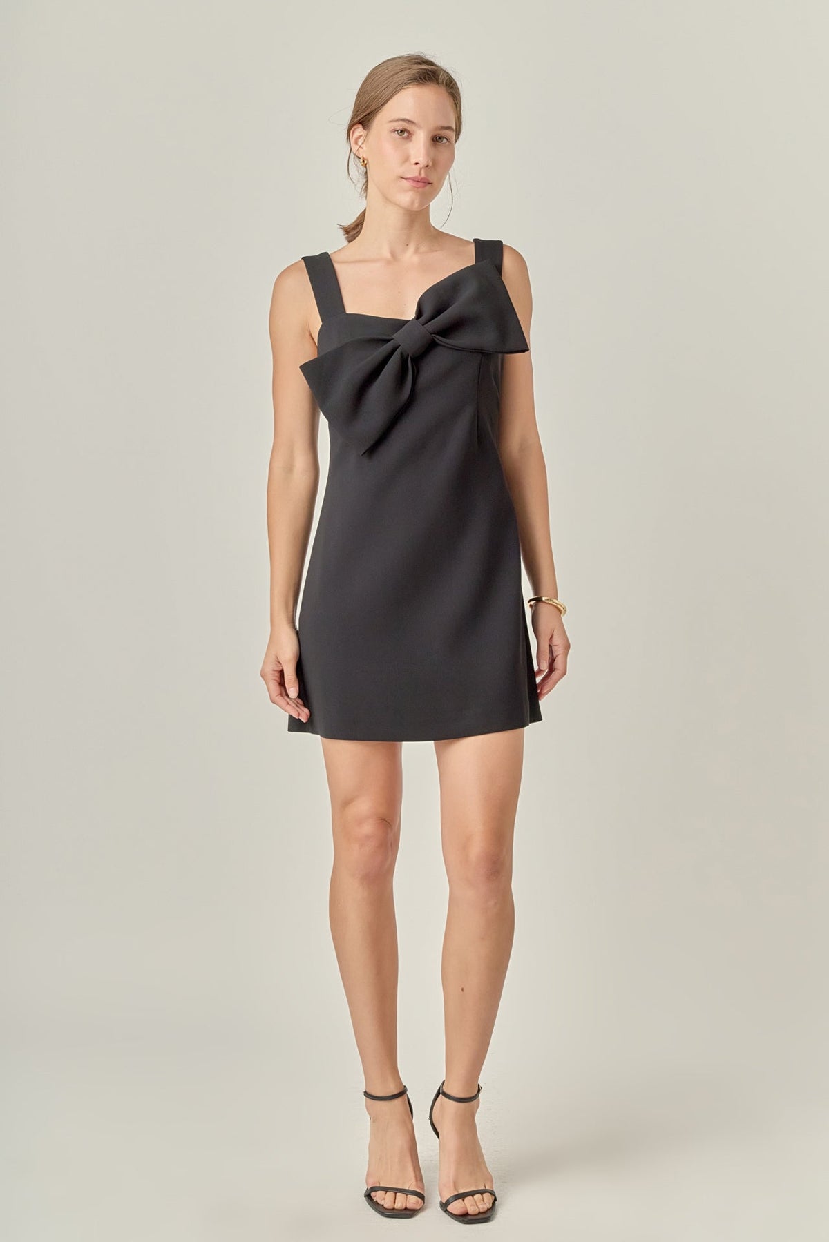 ENGLISH FACTORY - Bow Sleeveless Mini Dress - DRESSES available at Objectrare