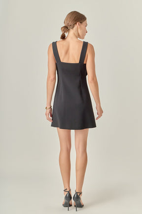 ENGLISH FACTORY - Bow Sleeveless Mini Dress - DRESSES available at Objectrare