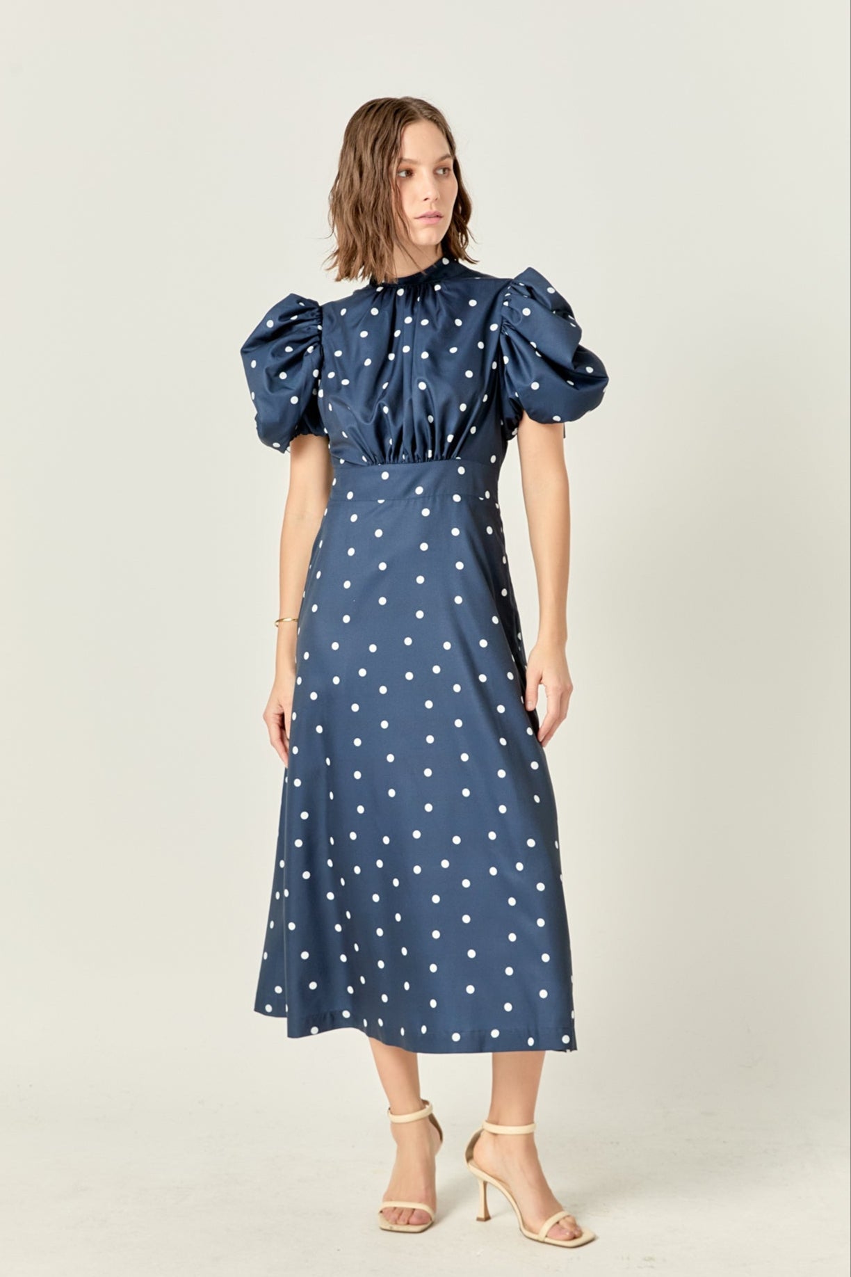 ENGLISH FACTORY - English Factory - Daisy Dotted Midi Dress - DRESSES available at Objectrare