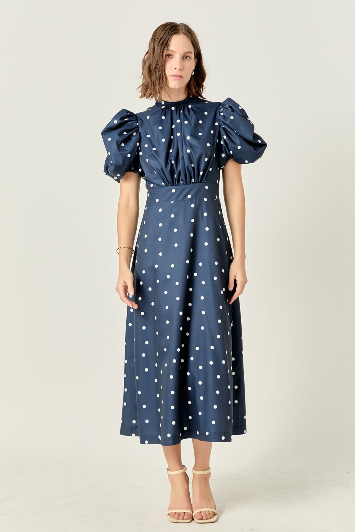 ENGLISH FACTORY - Daisy Dotted Midi Dress - DRESSES available at Objectrare