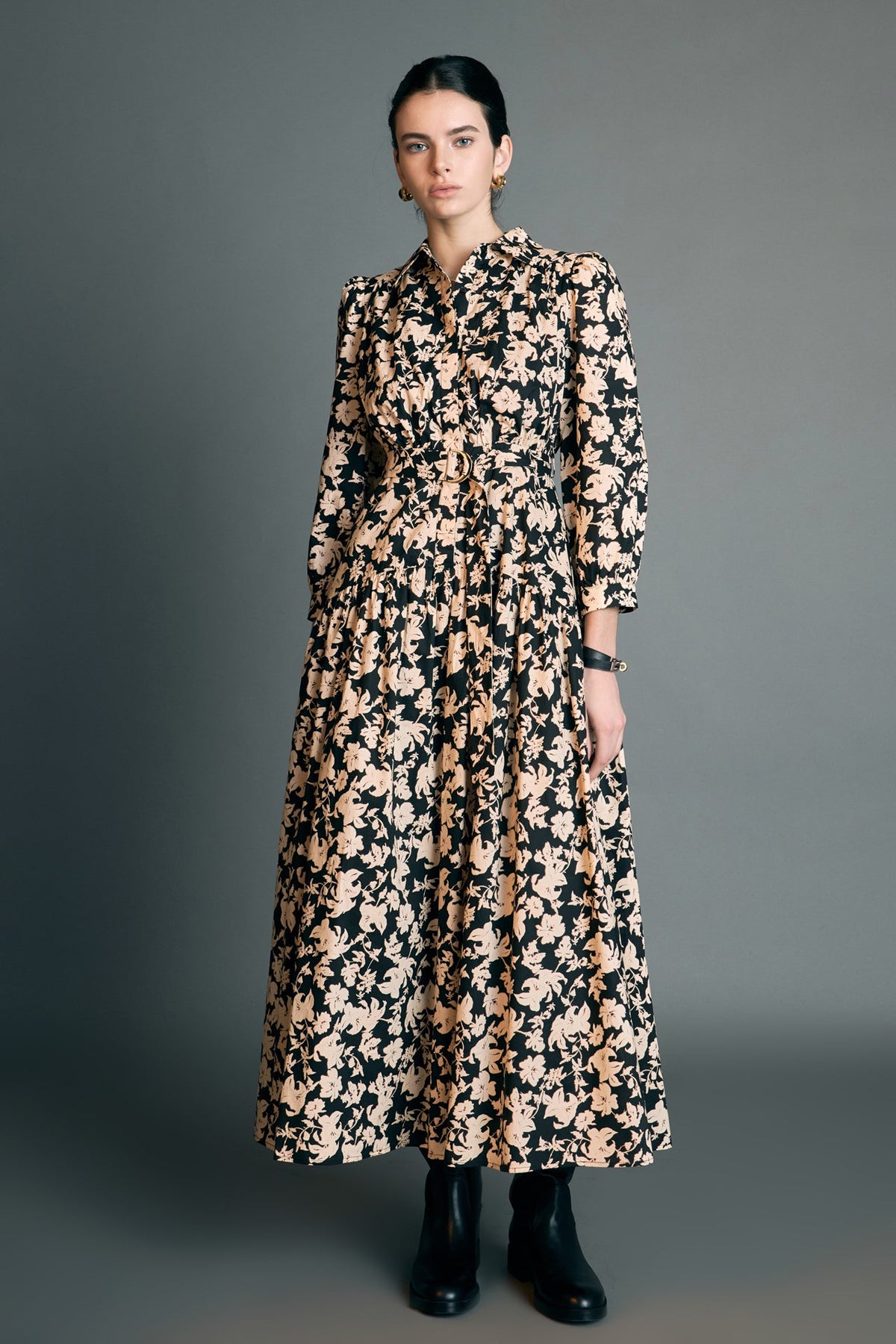 ENGLISH FACTORY - English Factory - Fall Printed Midi Dress - DRESSES available at Objectrare