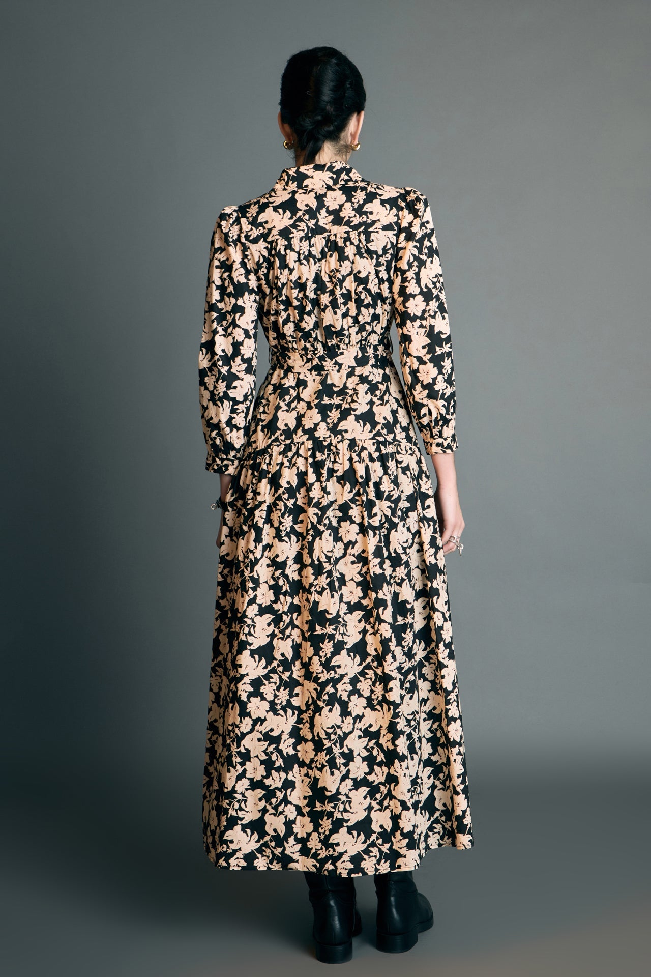 ENGLISH FACTORY - English Factory - Fall Printed Midi Dress - DRESSES available at Objectrare