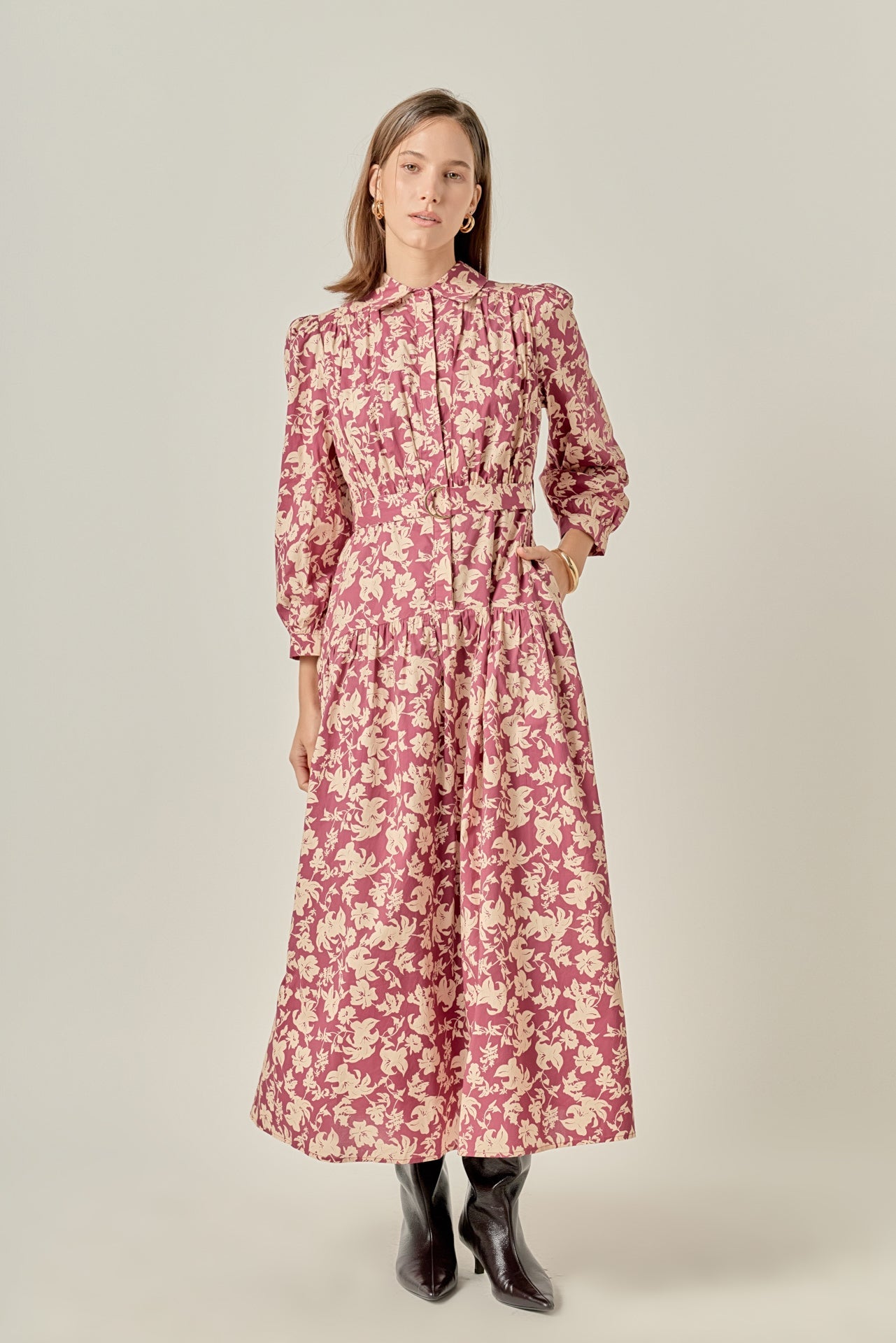 ENGLISH FACTORY - Clara Printed Midi Dress - DRESSES available at Objectrare
