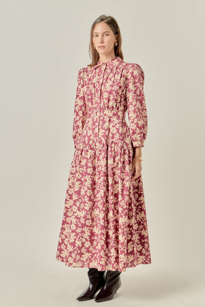 ENGLISH FACTORY - Clara Printed Midi Dress - DRESSES available at Objectrare