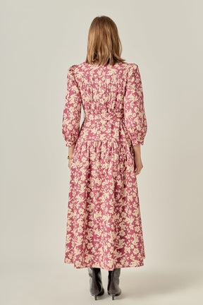 ENGLISH FACTORY - Clara Printed Midi Dress - DRESSES available at Objectrare