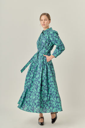 PetiteFall Printed Midi Dress