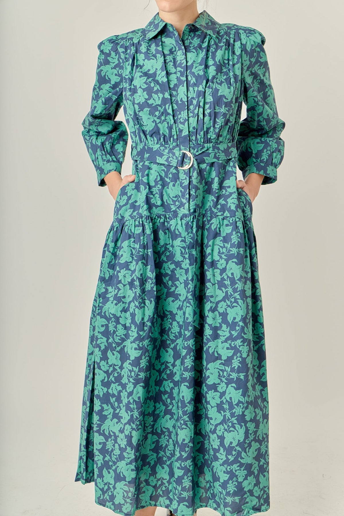 ENGLISH FACTORY - Fall Printed Midi Dress - DRESSES available at Objectrare