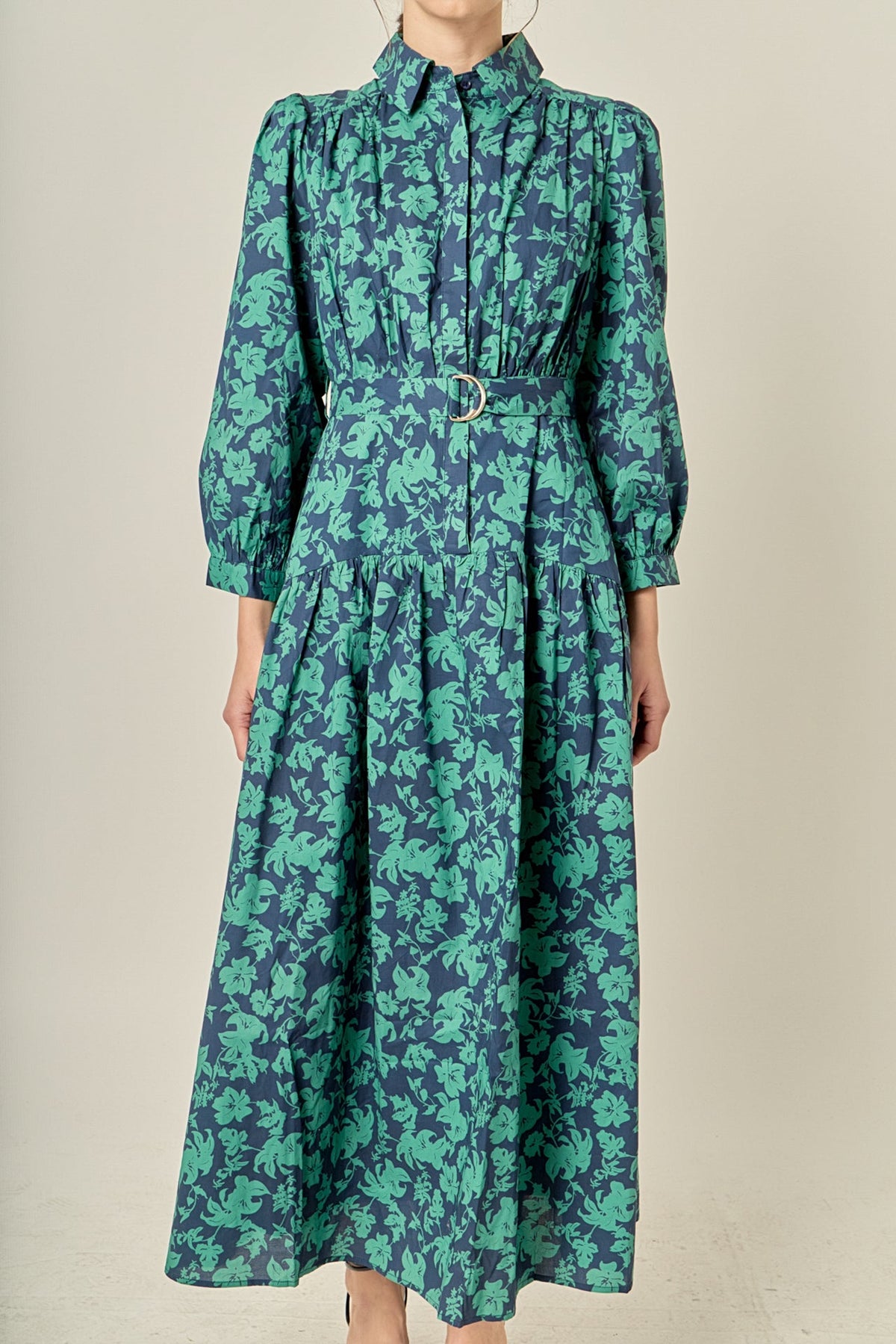 Fall Printed Midi Dress