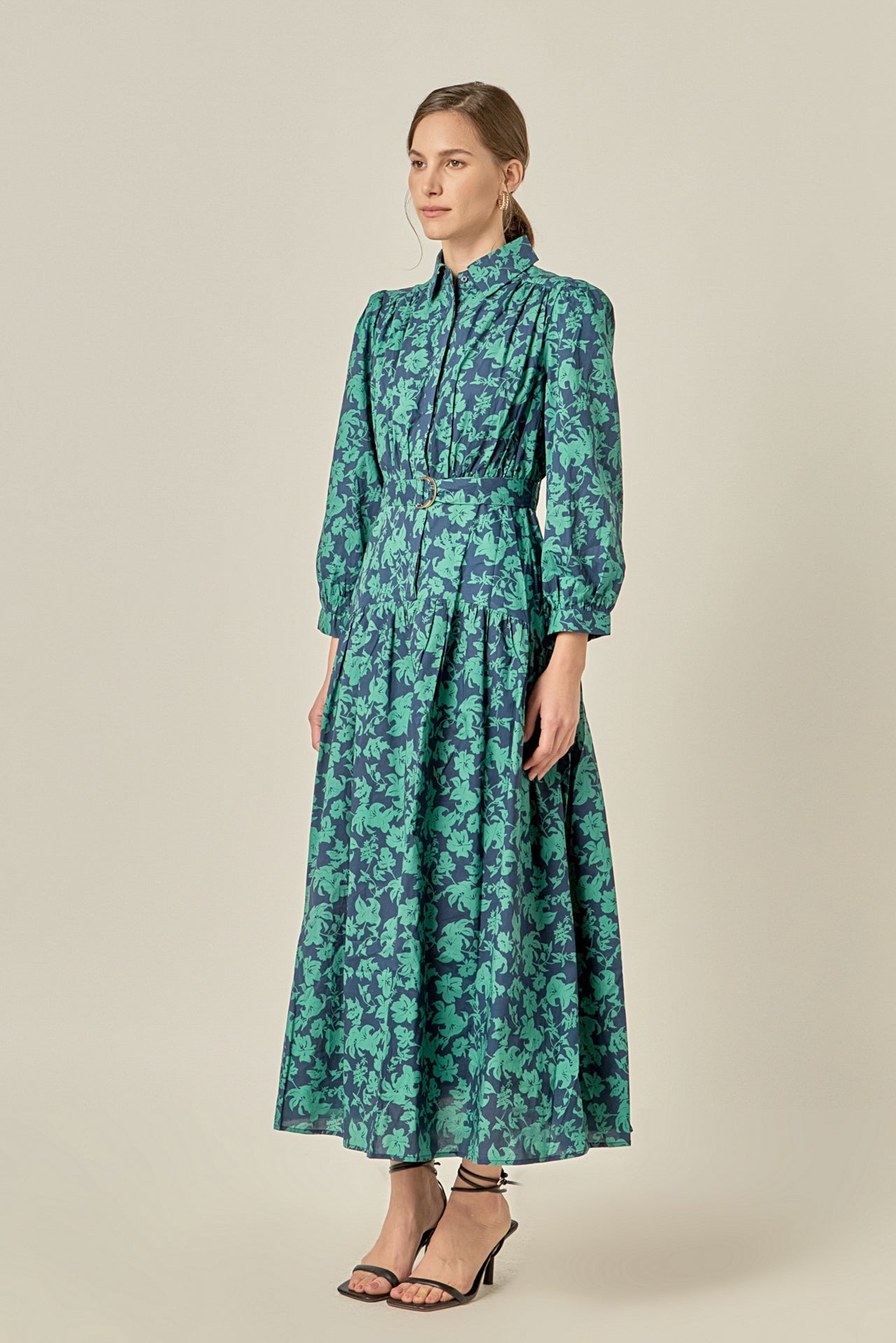 ENGLISH FACTORY - Fall Printed Midi Dress - DRESSES available at Objectrare