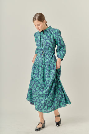 PetiteFall Printed Midi Dress