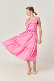 ENGLISH FACTORY - Bow Sleeveless Midi Dress - DRESSES available at Objectrare