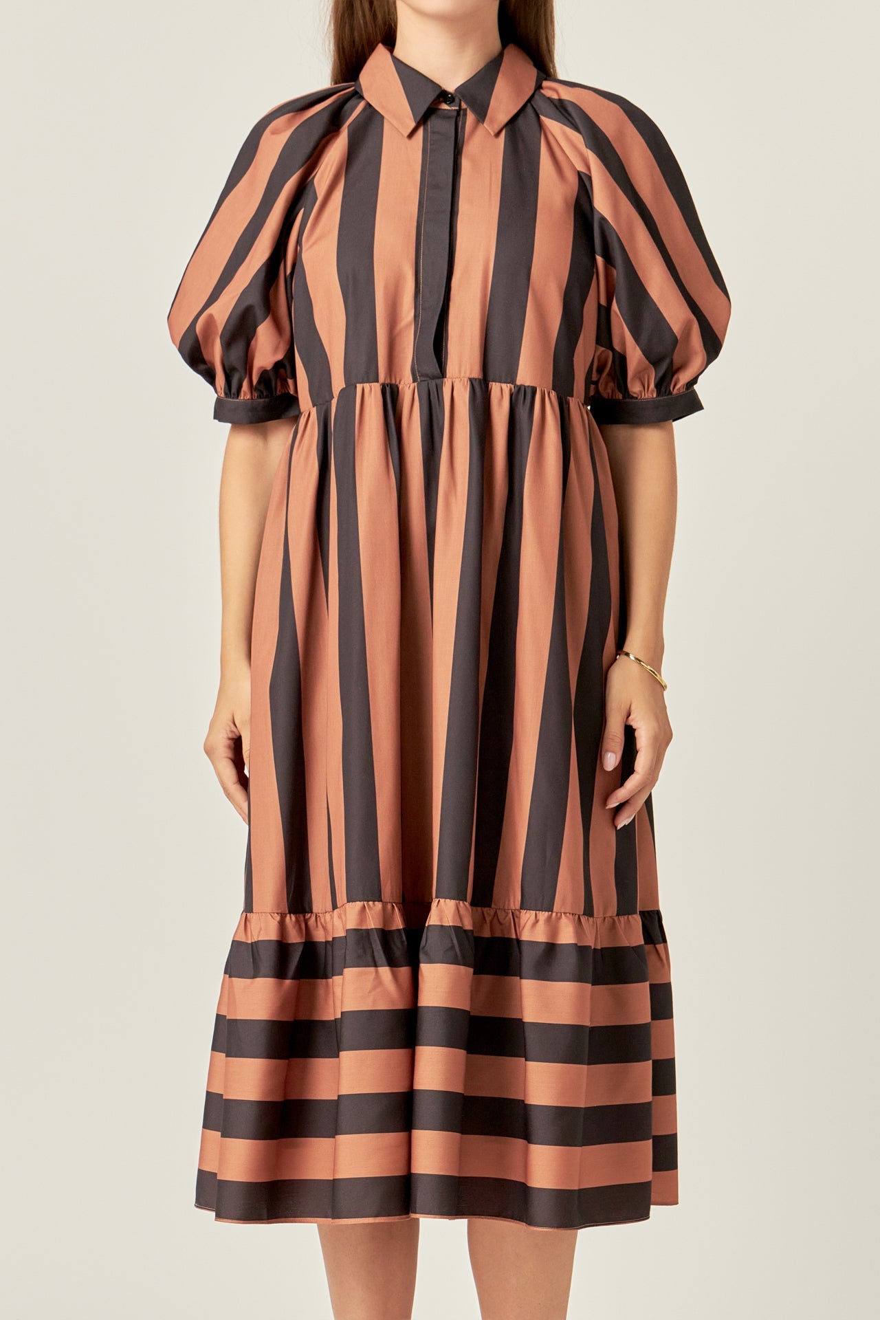 ENGLISH FACTORY - Bold Stripe Dress - DRESSES available at Objectrare