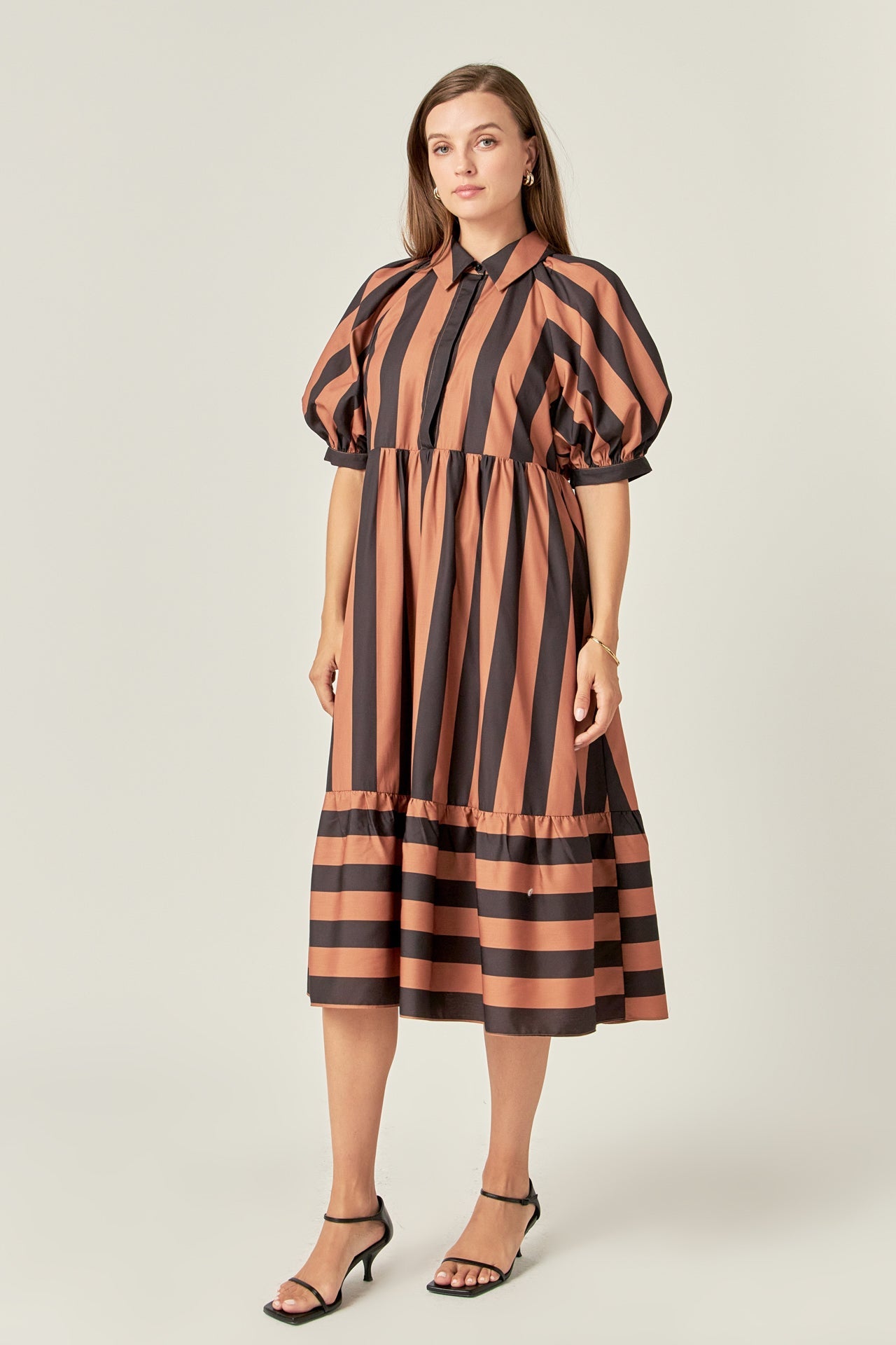 ENGLISH FACTORY - Bold Stripe Dress - DRESSES available at Objectrare