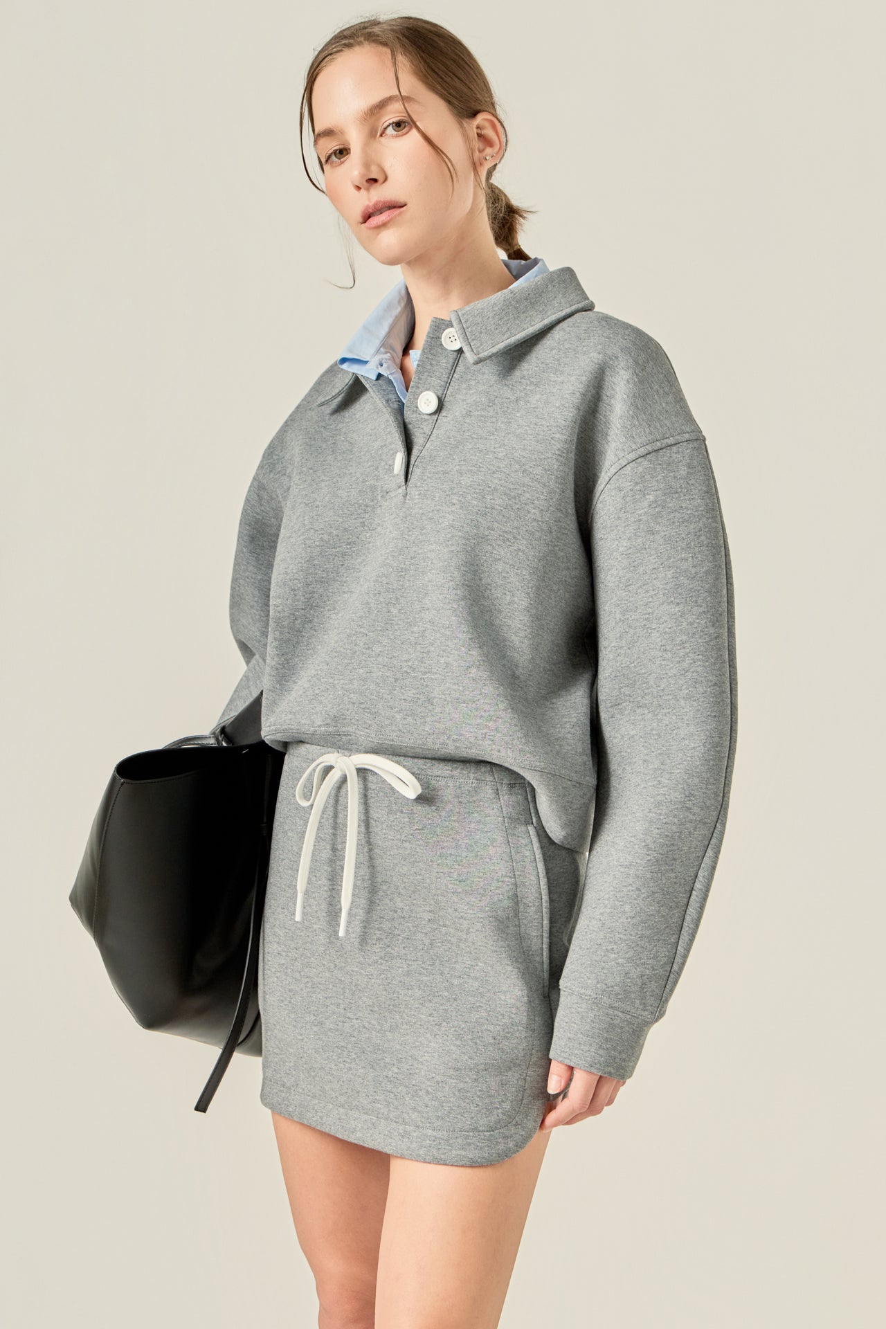 ENGLISH FACTORY - Polo Scuba Top - TOPS available at Objectrare