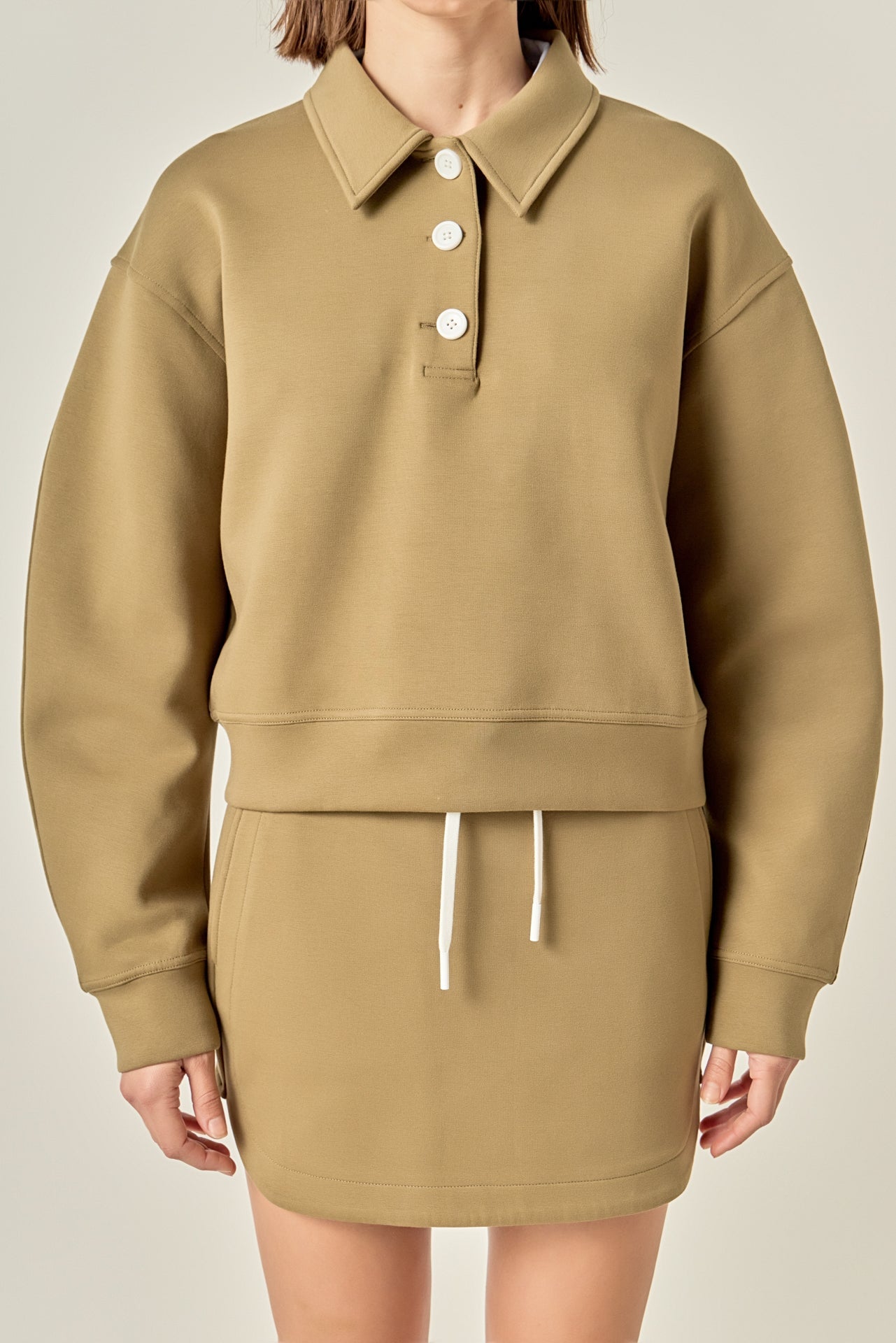 ENGLISH FACTORY - Polo Scuba Top - TOPS available at Objectrare