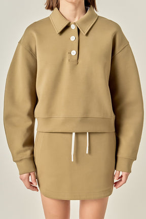 ENGLISH FACTORY - Polo Scuba Top - TOPS available at Objectrare