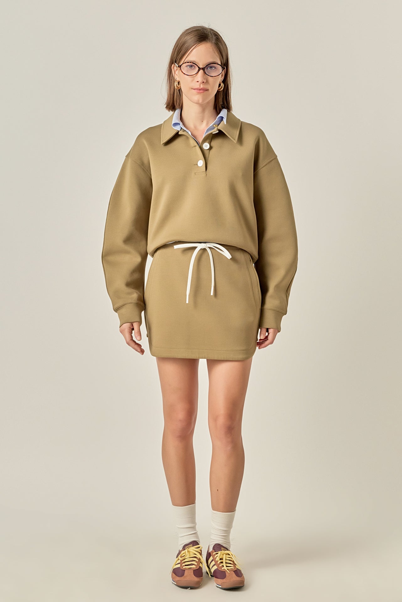 ENGLISH FACTORY - Polo Scuba Top - TOPS available at Objectrare