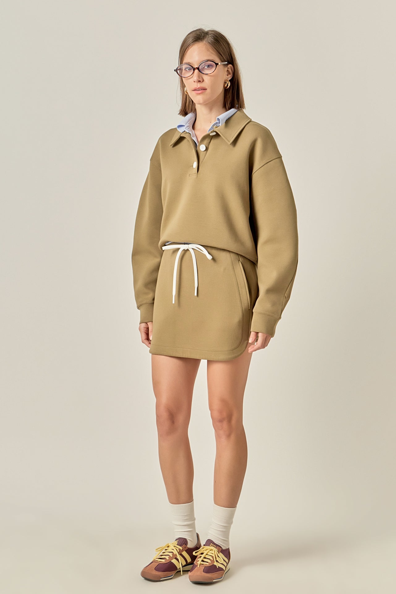 ENGLISH FACTORY - Polo Scuba Top - TOPS available at Objectrare