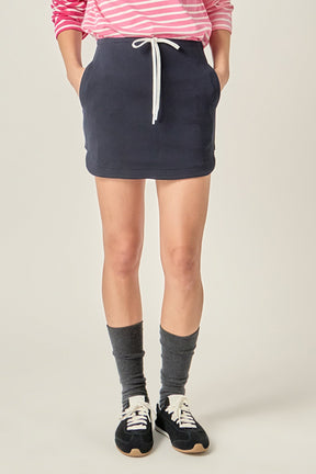 ENGLISH FACTORY - Polo Scuba Skirt - SKIRTS available at Objectrare