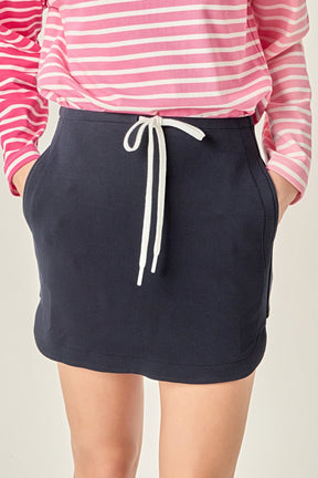 ENGLISH FACTORY - Polo Scuba Skirt - SKIRTS available at Objectrare