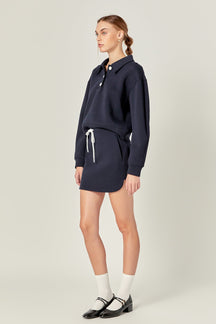 ENGLISH FACTORY - Polo Scuba Skirt - SKIRTS available at Objectrare