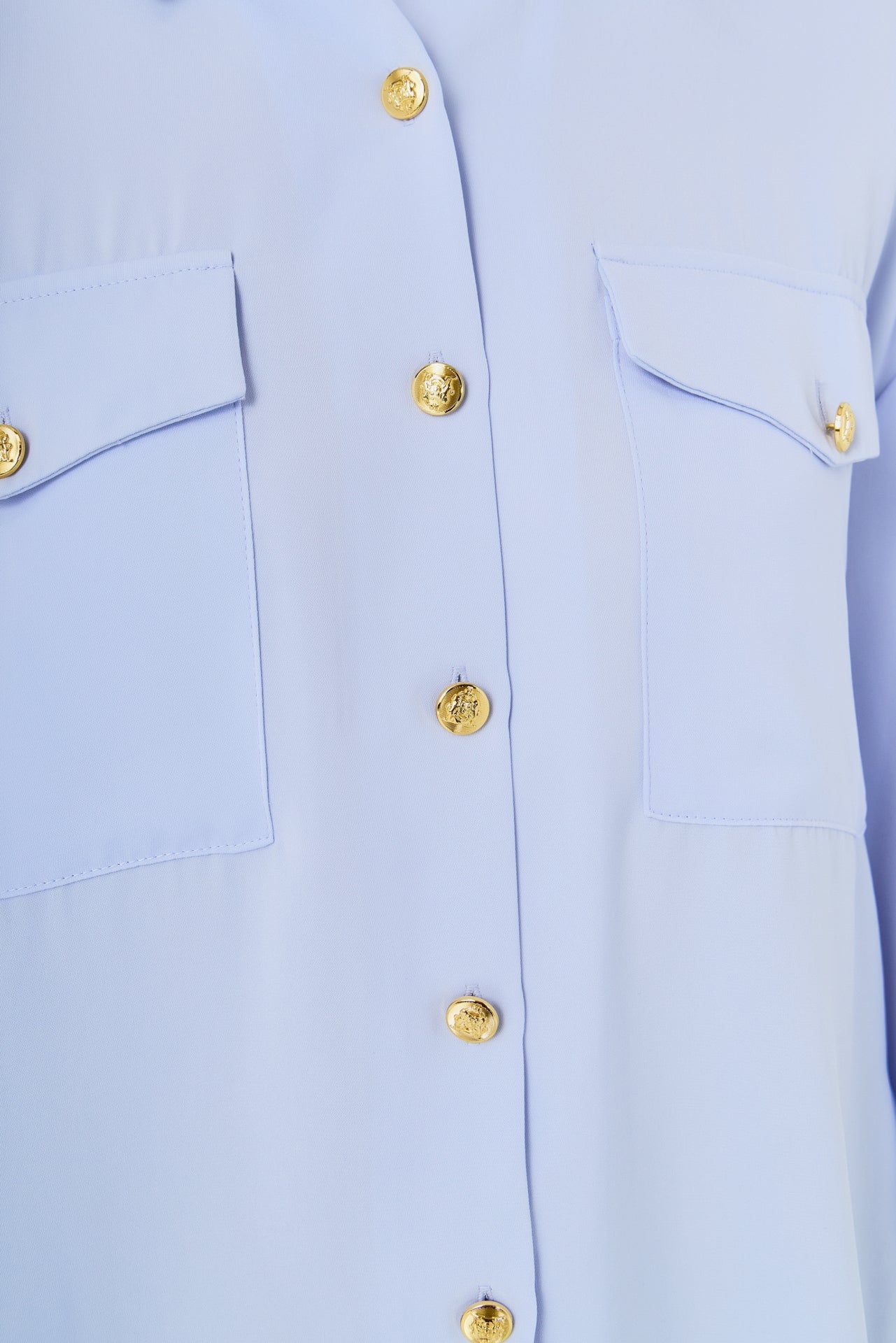 Gold Button Shirt Blouse