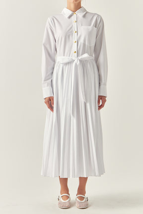 ENGLISH FACTORY - Shirt Midi Dress - DRESSES available at Objectrare