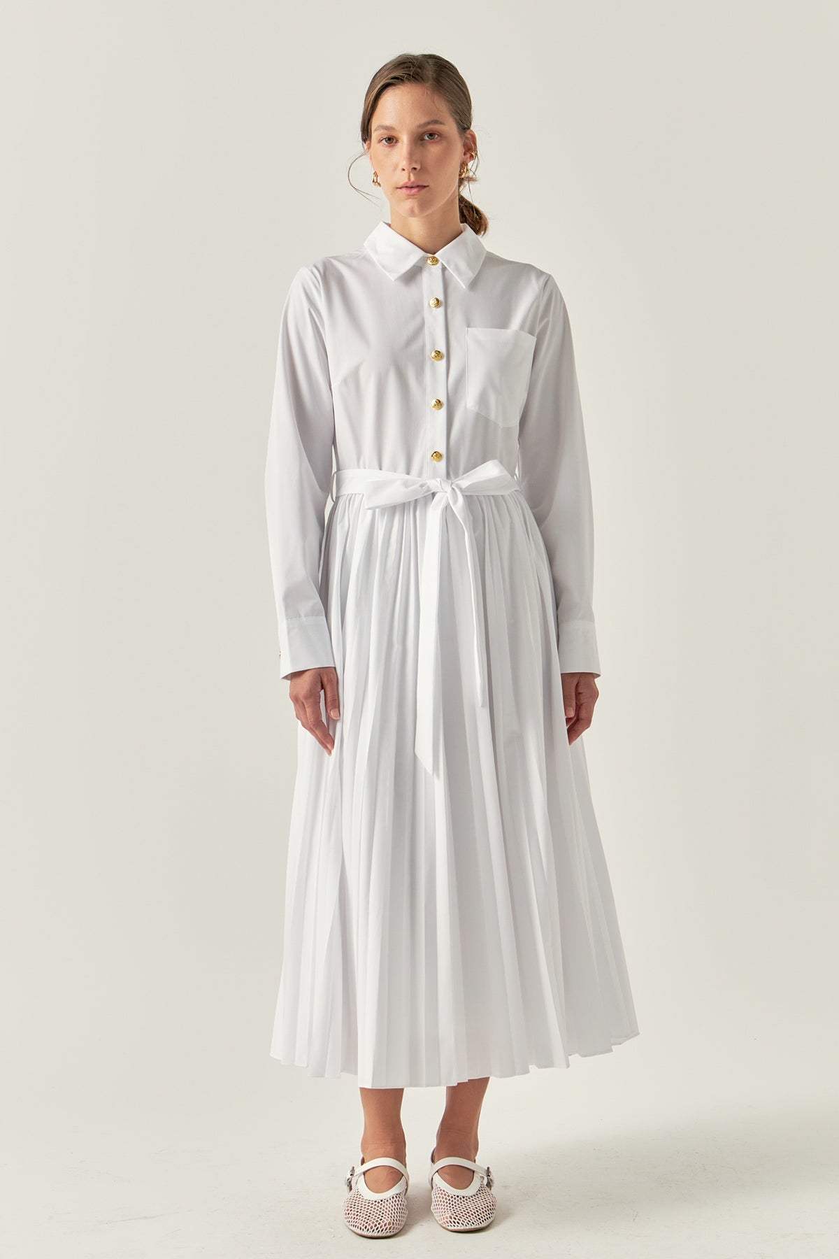 ENGLISH FACTORY - English Factory - Shirt Midi Dress - DRESSES available at Objectrare