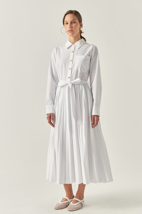 ENGLISH FACTORY - Shirt Midi Dress - DRESSES available at Objectrare