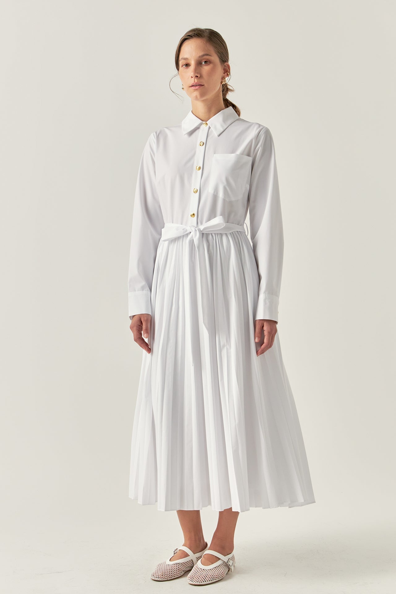 ENGLISH FACTORY - English Factory - Shirt Midi Dress - DRESSES available at Objectrare