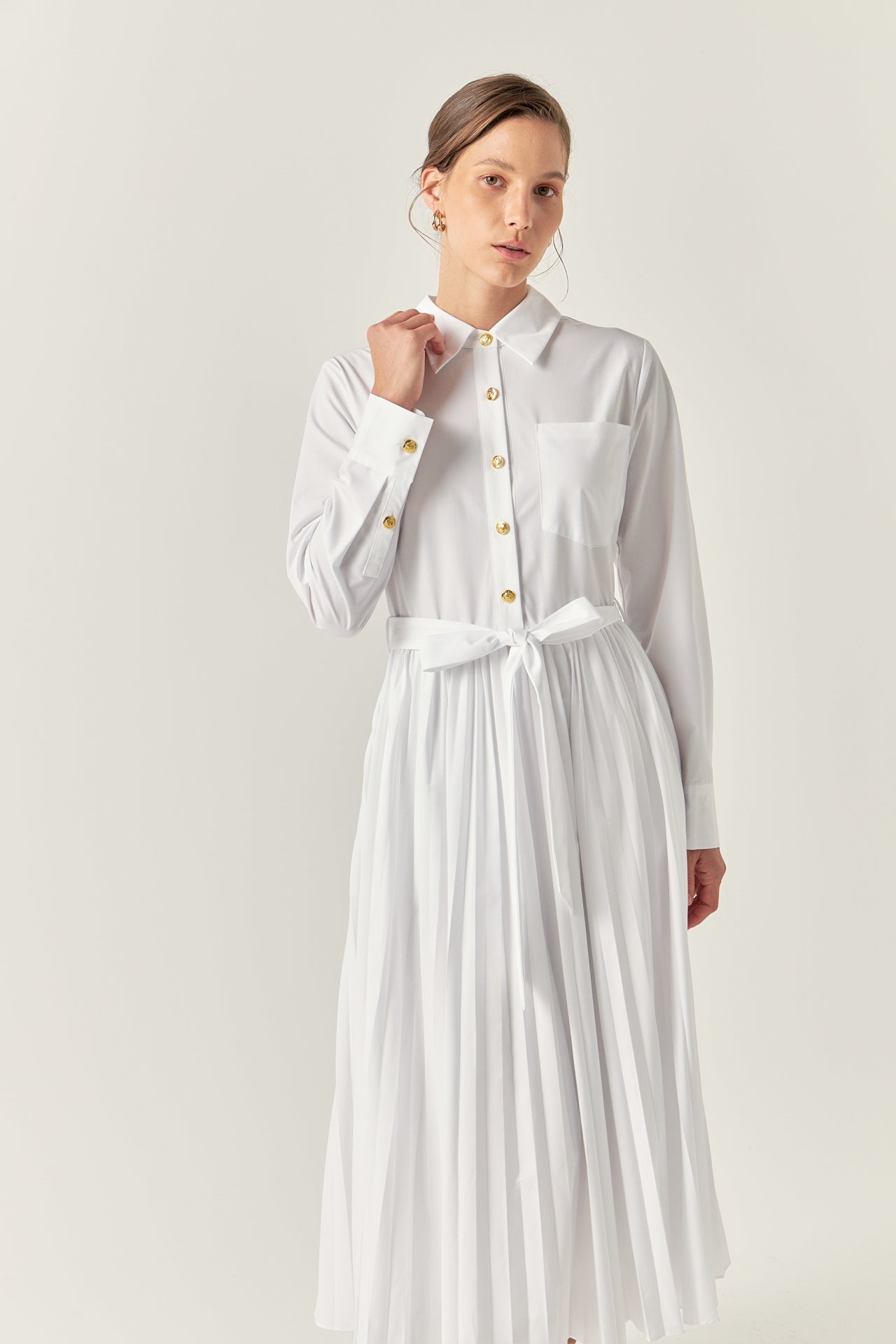 ENGLISH FACTORY - Shirt Midi Dress - DRESSES available at Objectrare