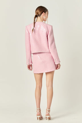 ENGLISH FACTORY - Robyn Rhinestone Mini Skirt - SKIRTS available at Objectrare