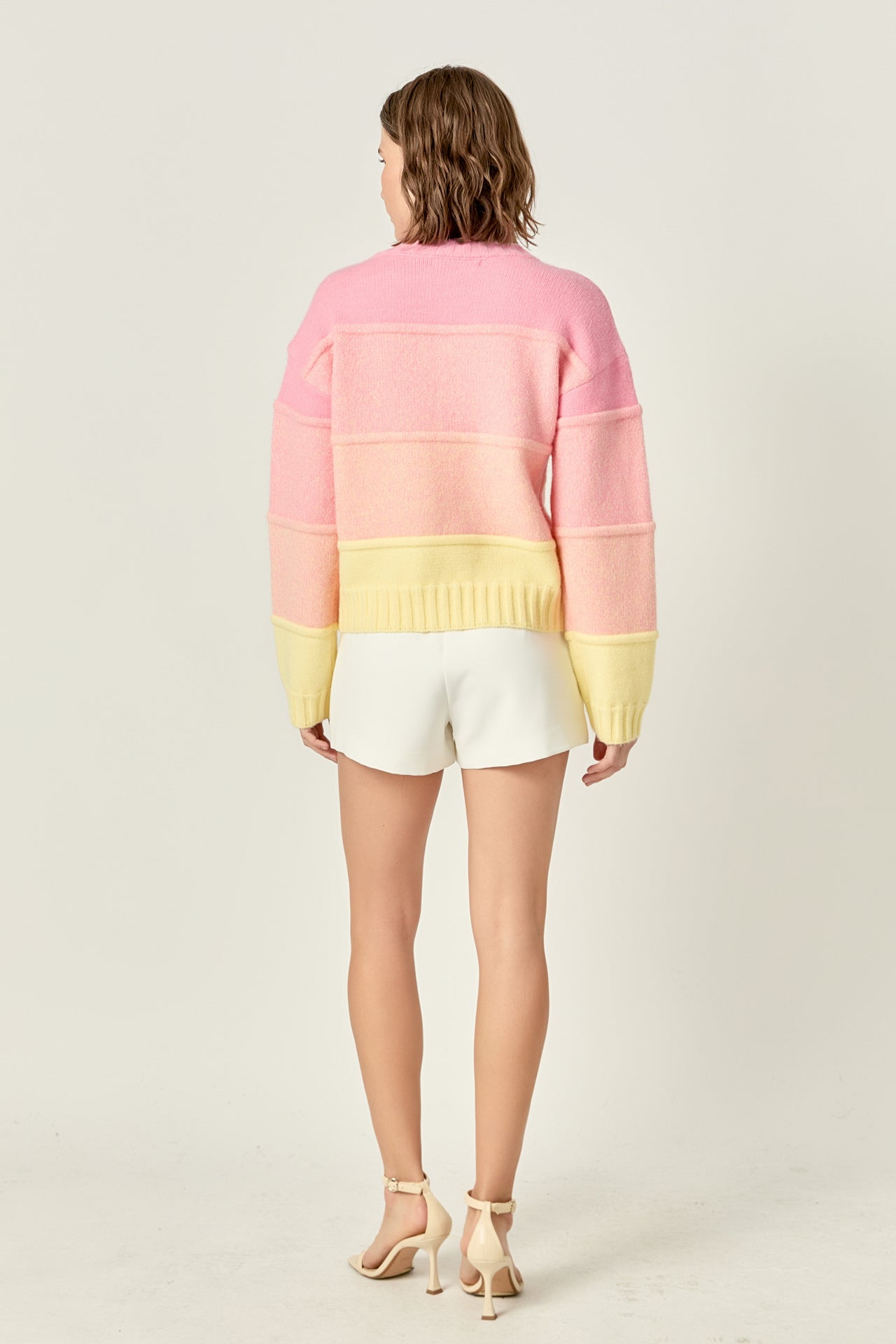 ENGLISH FACTORY - Ombre Crew Neck Sweater - SWEATERS & KNITS available at Objectrare