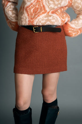 ENGLISH FACTORY - English Factory - Tweed H-Line Skirt - SKIRTS available at Objectrare